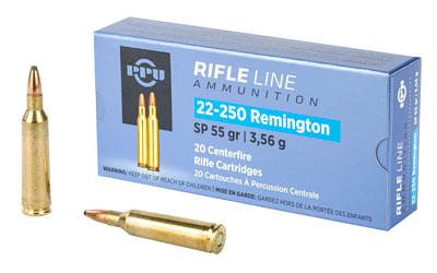 Ppu 22-250rem Sp 55gr 20/200