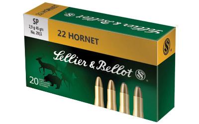 S And B Ammo .22 Hornet 45gr. Jsp