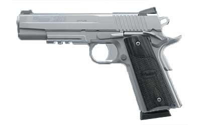 Sig 1911r 45acp 5in 8rd Sts Fns Blkwd