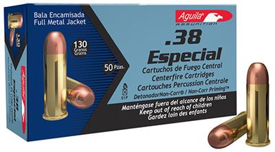 Aguila 38spl 130gr Fmj 50/1000