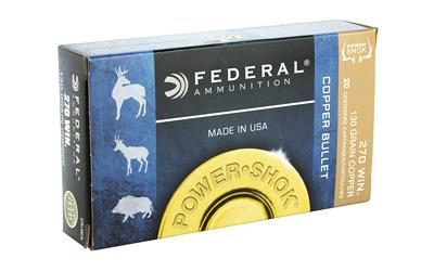 Fed Pwrshk 270win 130gr Cpr 20/200